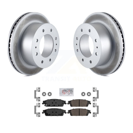 Rear Coat Disc Brake Rotor Semi-Metallic Pad Kit For Chevrolet Suburban With 8 Lug Wheels KGA-105381