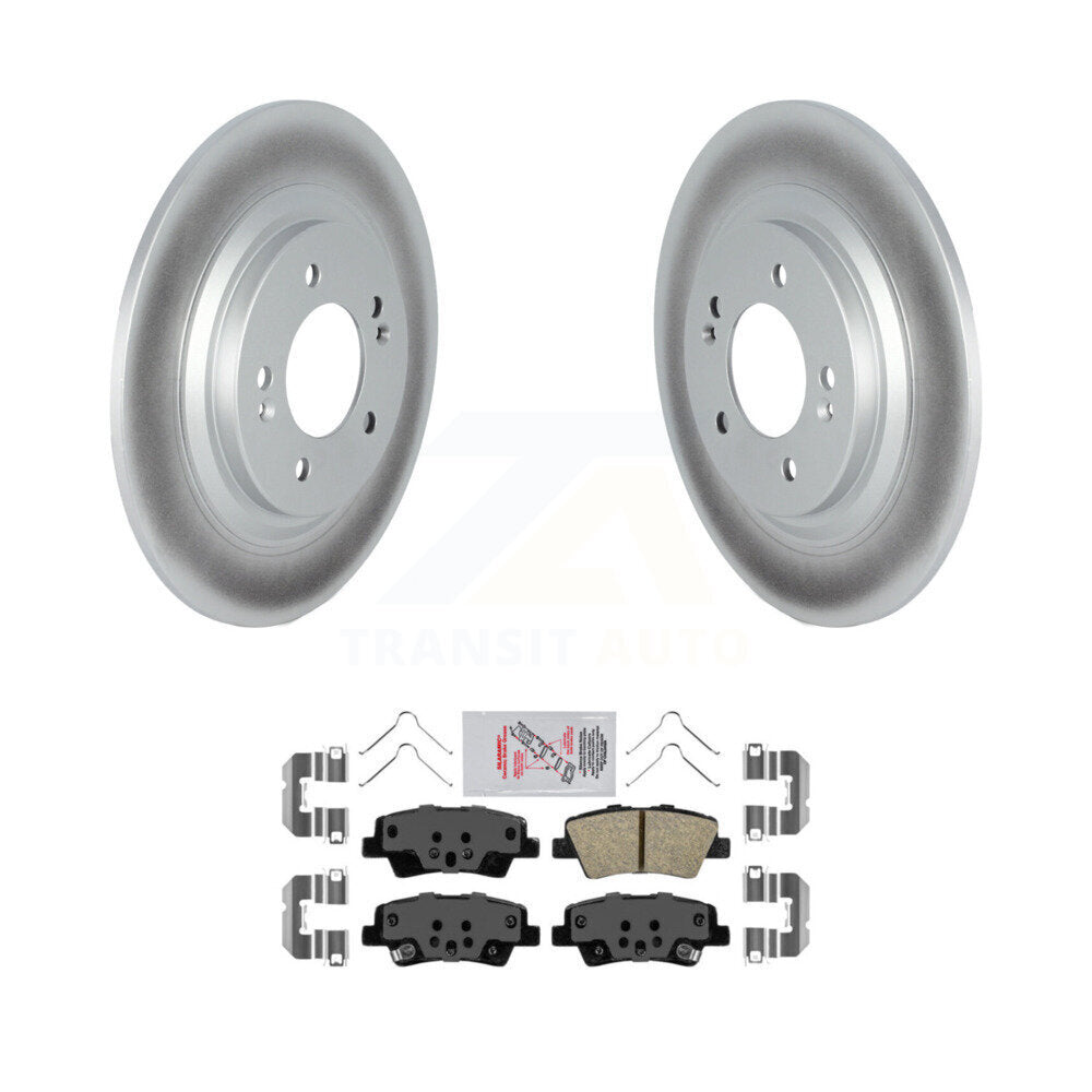 Rear Coated Disc Brake Rotors Ceramic Pad Kit For Kia Cadenza With Electric Parking KGA-105395