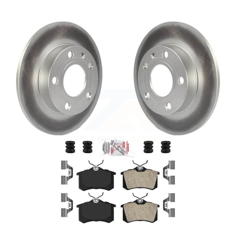 Rear Coat Brake Rotor Semi-Metallic Pad Kit For Audi A4 S4 With 245mm Diameter KGA-105397