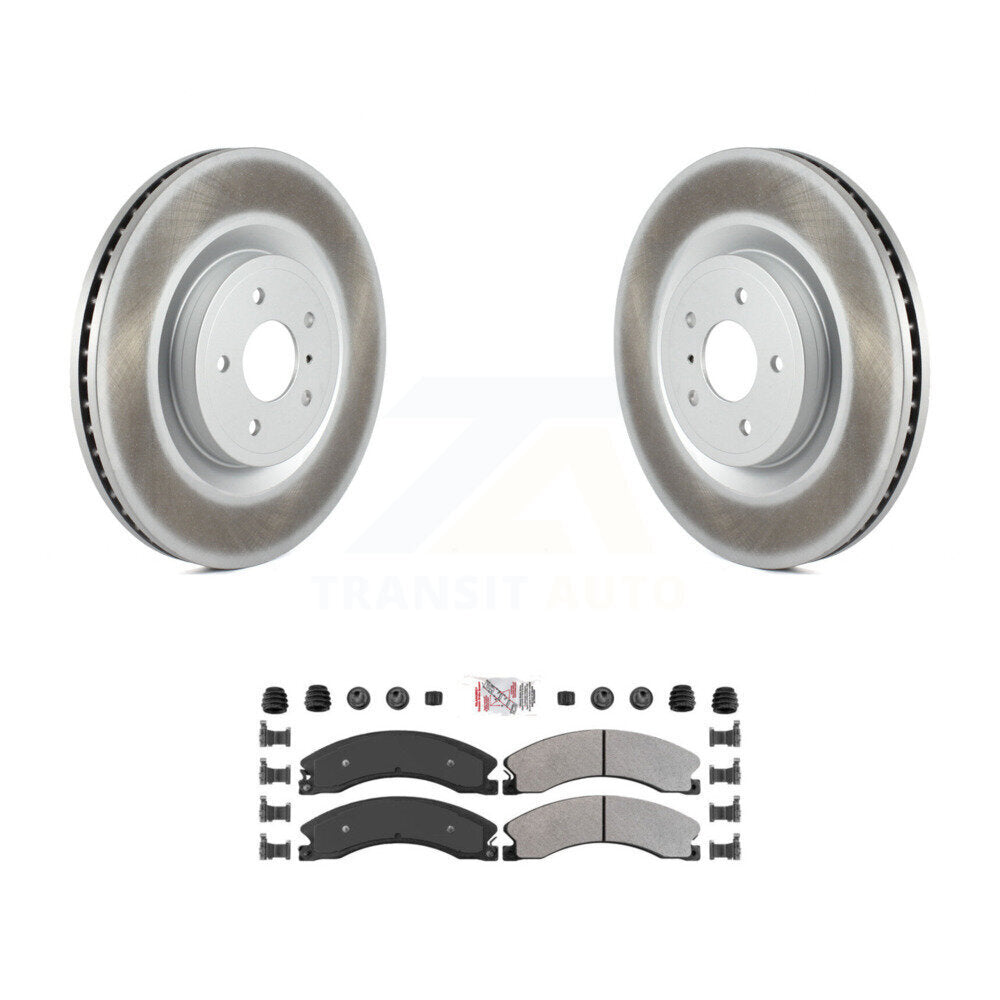 Rear Coated Brake Rotor & Semi-Metallic Pad Kit For 2012-2021 Nissan NV2500 NV3500 NV1500 KGA-105400