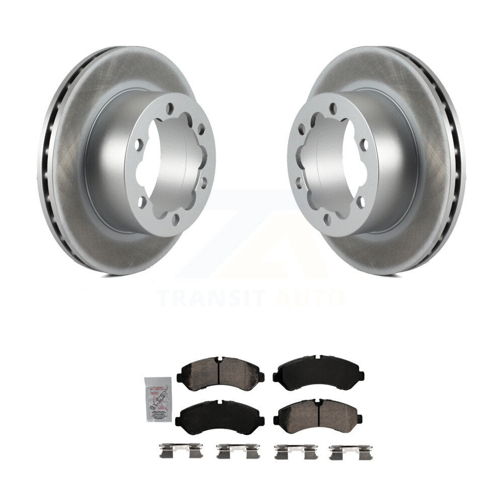 Rear Coated Disc Brake Rotors Ceramic Pad Kit For Mercedes-Benz Sprinter 3500 4500 3500XD KGA-105402