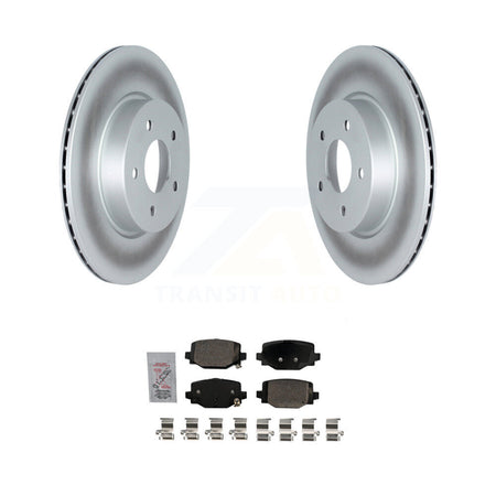 Rear Coated Disc Brake Rotors And Ceramic Pads Kit For INFINITI QX50 QX55 KGA-105411