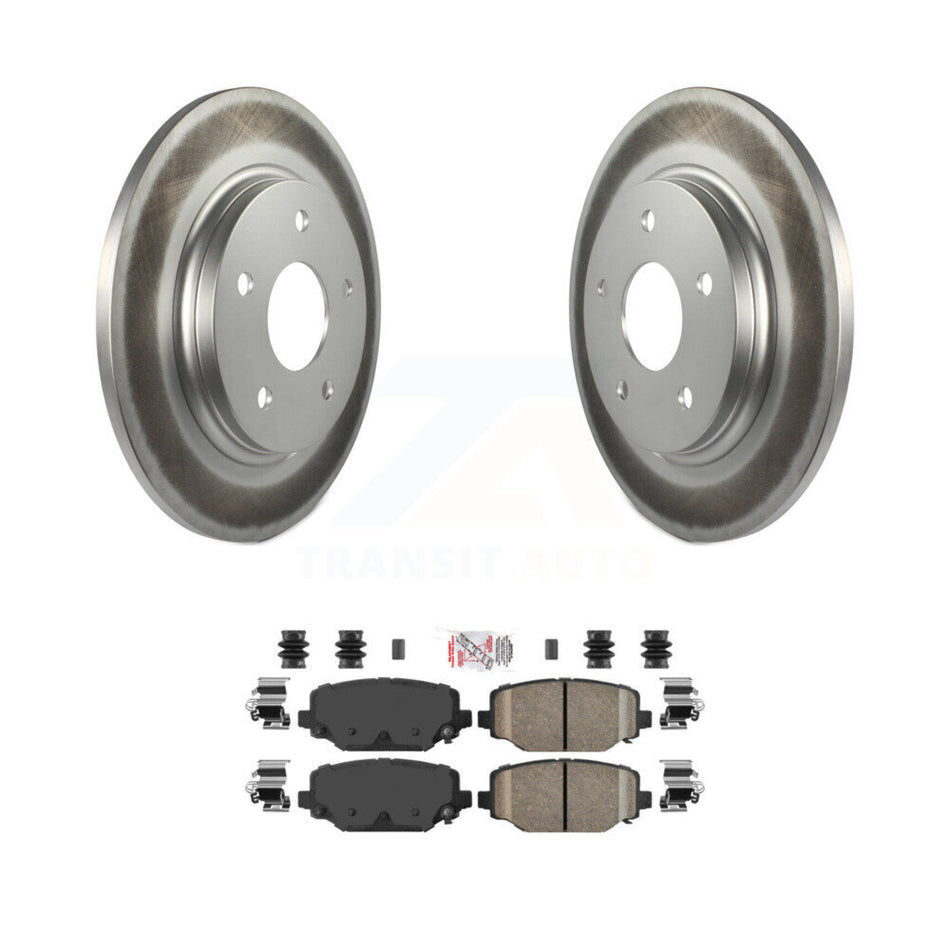 Rear Coated Disc Brake Rotors And Ceramic Pads Kit For Dodge Grand Caravan KGA-105419