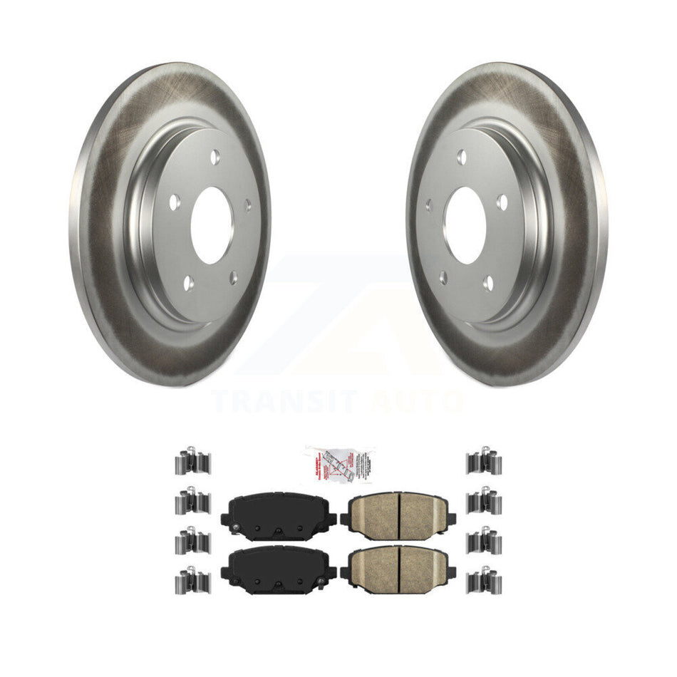 Rear Coated Disc Brake Rotors And Ceramic Pads Kit For Dodge Grand Caravan KGA-105420