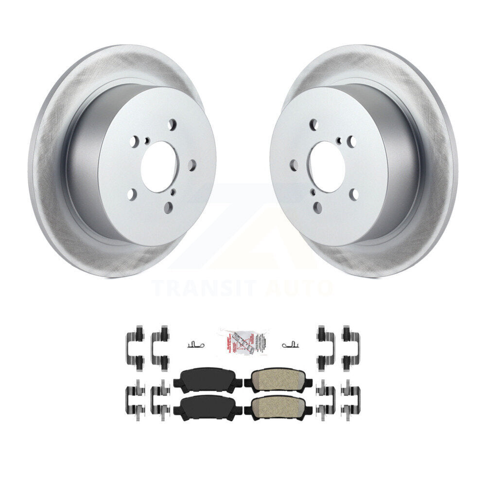 Rear Coated Brake Rotor & Semi-Metallic Pad Kit For Subaru Legacy With 17" Factory Wheels KGA-105423