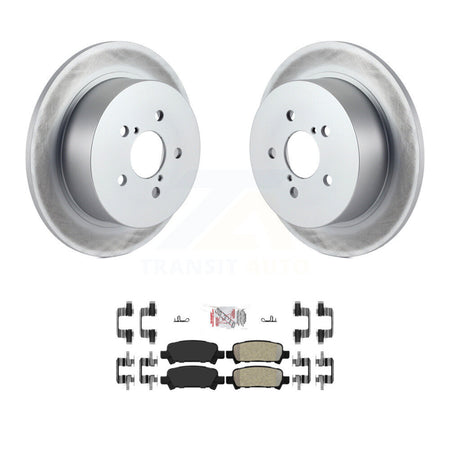 Rear Coated Brake Rotor & Semi-Metallic Pad Kit For Subaru Legacy With 17" Factory Wheels KGA-105423