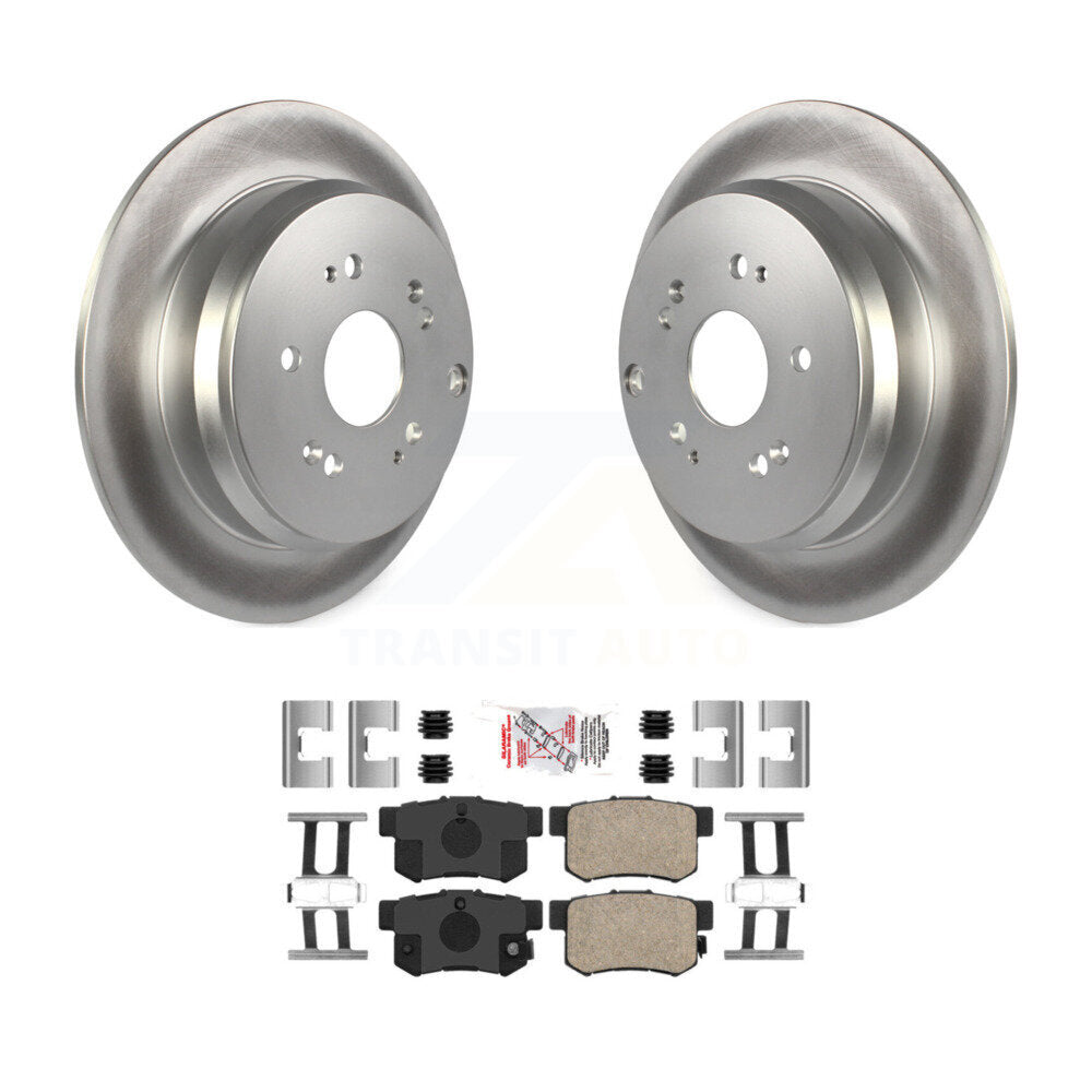 Rear Coated Disc Brake Rotors And Ceramic Pads Kit For Acura RDX KGA-105428