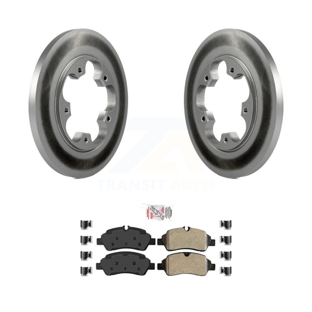 Rear Coat Brake Rotors Semi-Metallic Pad Kit For Ford Transit-250 Transit-150 Transit-350 KGA-105457