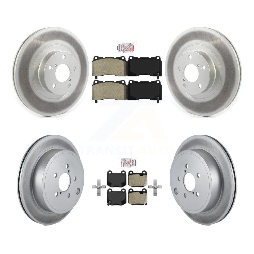 Front Rear Semi-Metallic Pad Coat Brake Rotors Kit For 2019 Toyota 86 TRD Special Edition KGA-105572
