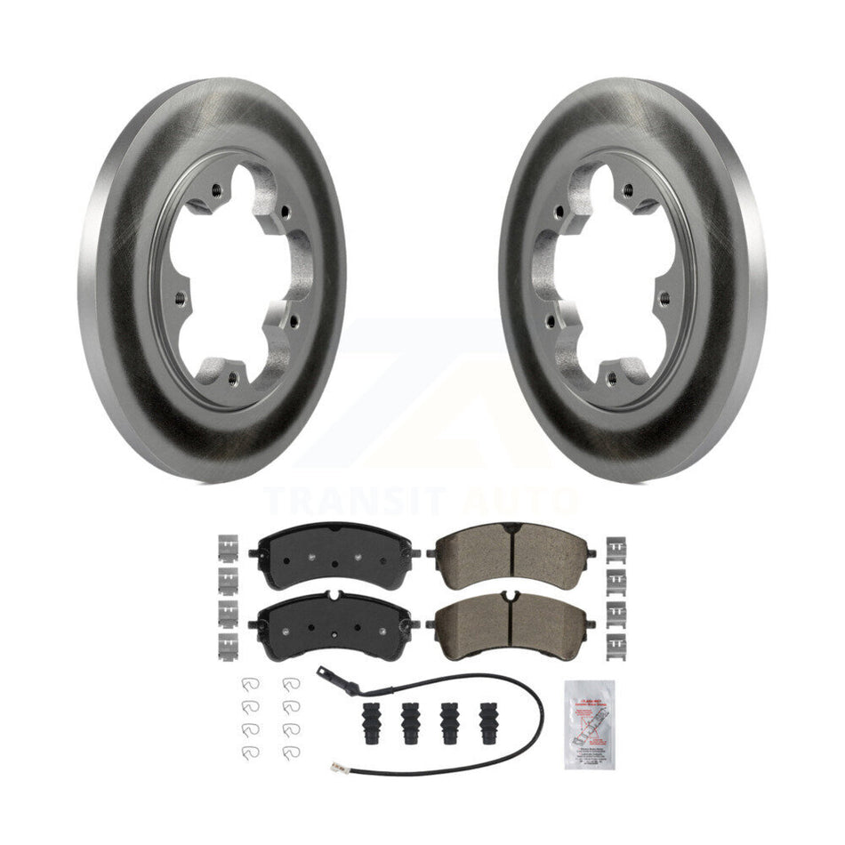 Rear Coat Brake Rotors Semi-Metallic Pad Kit For Ford Transit-250 Transit-150 Transit-350 KGA-105594