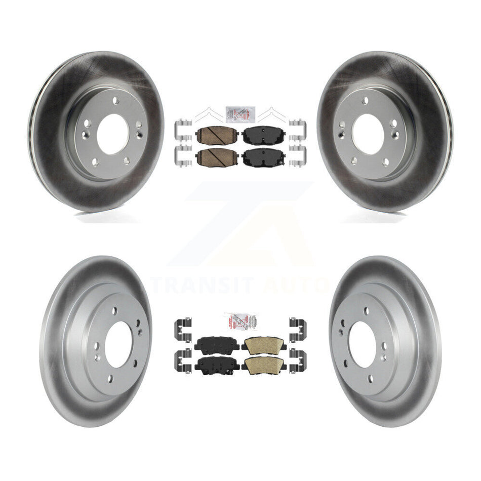Front Rear Ceramic Pad Coat Brake Rotors Kit For Hyundai Kona With Electric Parking KGA-105602