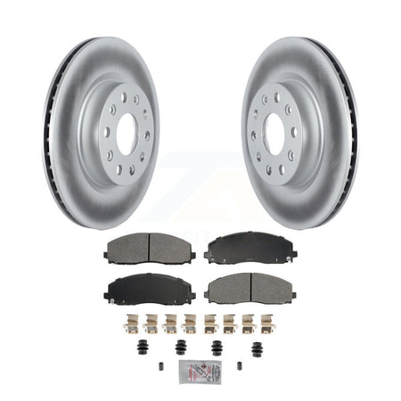 Front Coated Disc Brake Rotors And Semi-Metallic Pads Kit For Jeep Wrangler KGA-105614