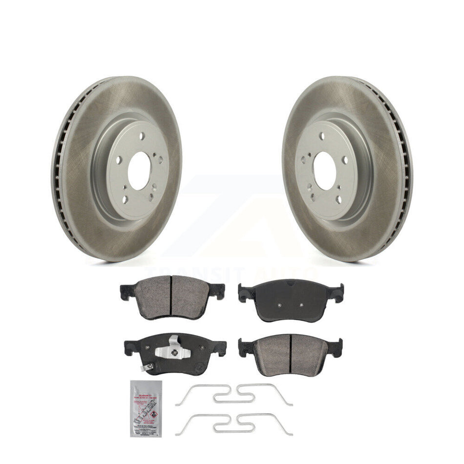 Front Coated Disc Brake Rotors And Ceramic Pads Kit For Honda Civic Accord Acura Integra KGA-105618
