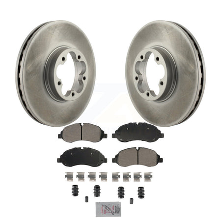 Front Coated Disc Brake Rotors And Semi-Metallic Pads Kit For Ford Transit-350 HD KGA-105620