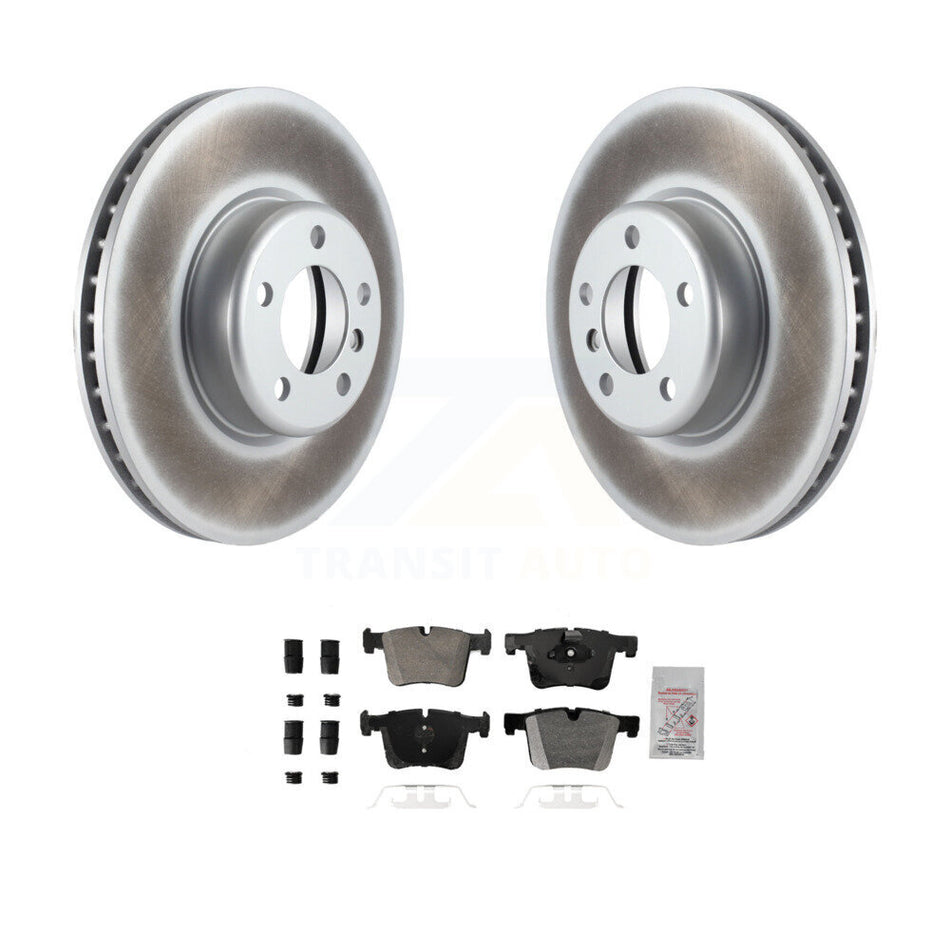 Front Coated Disc Brake Rotors And Semi-Metallic Pads Kit For BMW 335i xDrive GT KGA-105624