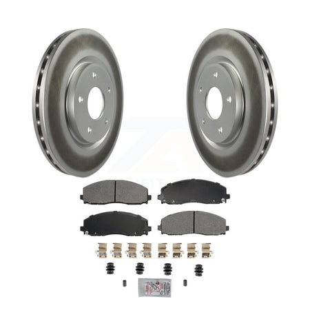 Front Coated Brake Rotor Semi-Metallic Pad Kit For Dodge Grand Caravan Journey Chrysler & KGA-105638