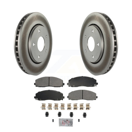 Front Coated Disc Brake Rotors And Semi-Metallic Pads Kit For Dodge Grand Caravan KGA-105639