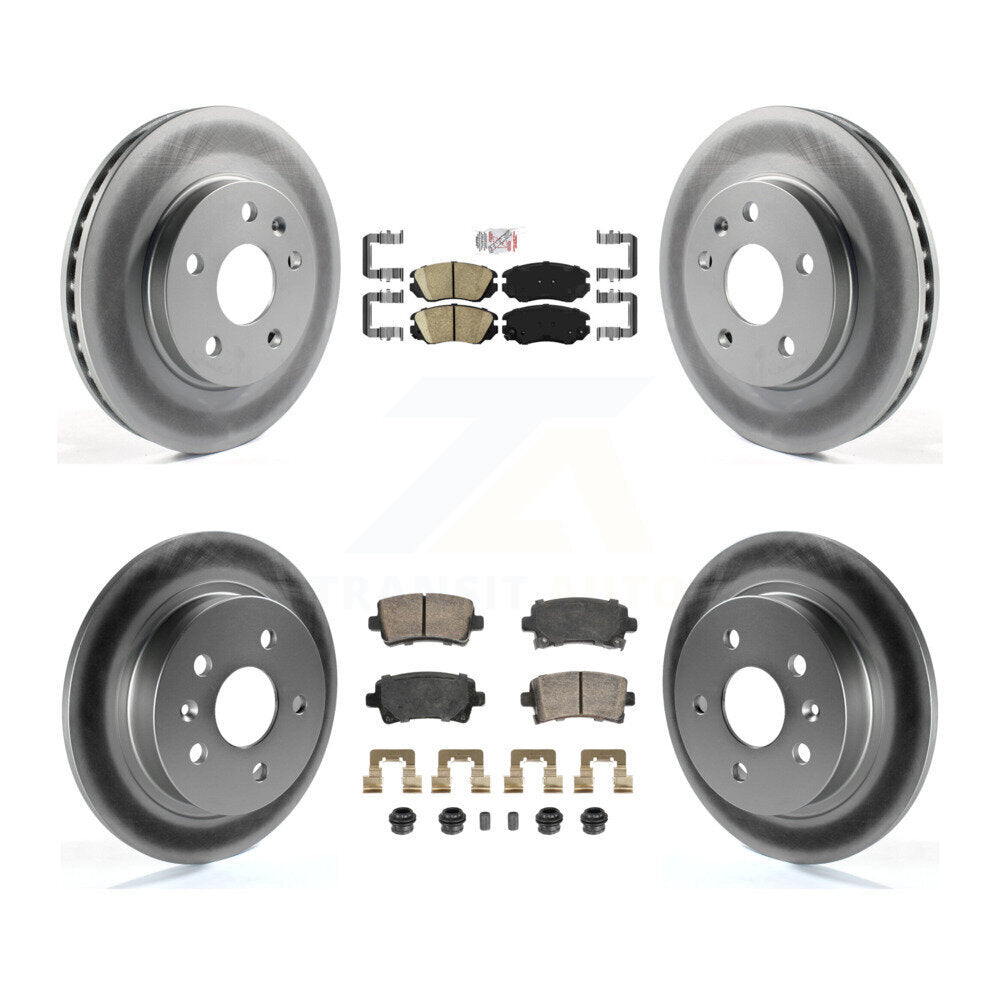 Front Rear Ceramic Pad Coat Disc Brake Rotor Kit For Chevrolet Malibu Naturally Aspirated KGA-105651