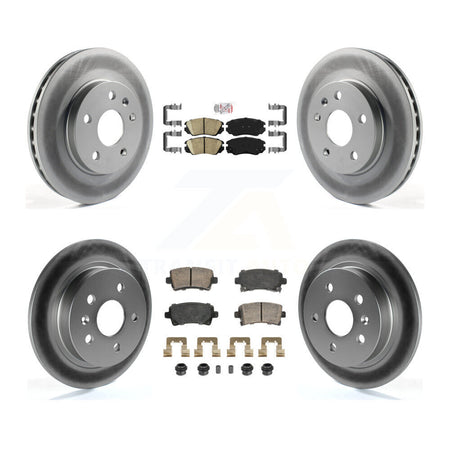 Front Rear Ceramic Pad Coat Disc Brake Rotor Kit For Chevrolet Malibu Naturally Aspirated KGA-105651