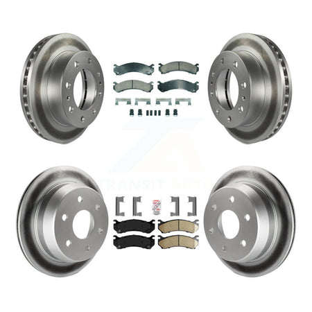 Front Rear Ceramic Pad Coat Brake Rotors Kit For Chevrolet Silverado 2500 HD Suburban GMC KGA-105698