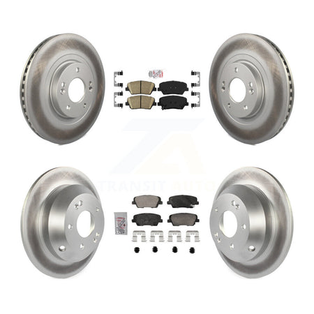 Front Rear Ceramic Pad Coated Disc Brake Rotor Kit For Hyundai Santa Fe Sport Kia Sorento KGA-105760