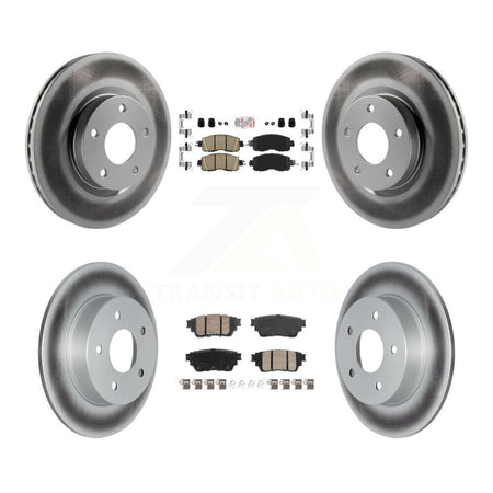 Front Rear Ceramic Pad Coat Brake Rotor Kit For Nissan Altima With Electric Parking KGA-105792