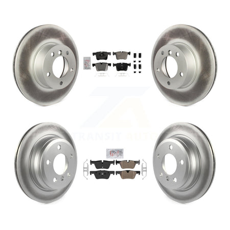 Front Rear Semi-Metallic Pads And Coated Disc Brake Rotors Kit For BMW 320i xDrive 328d KGA-105816