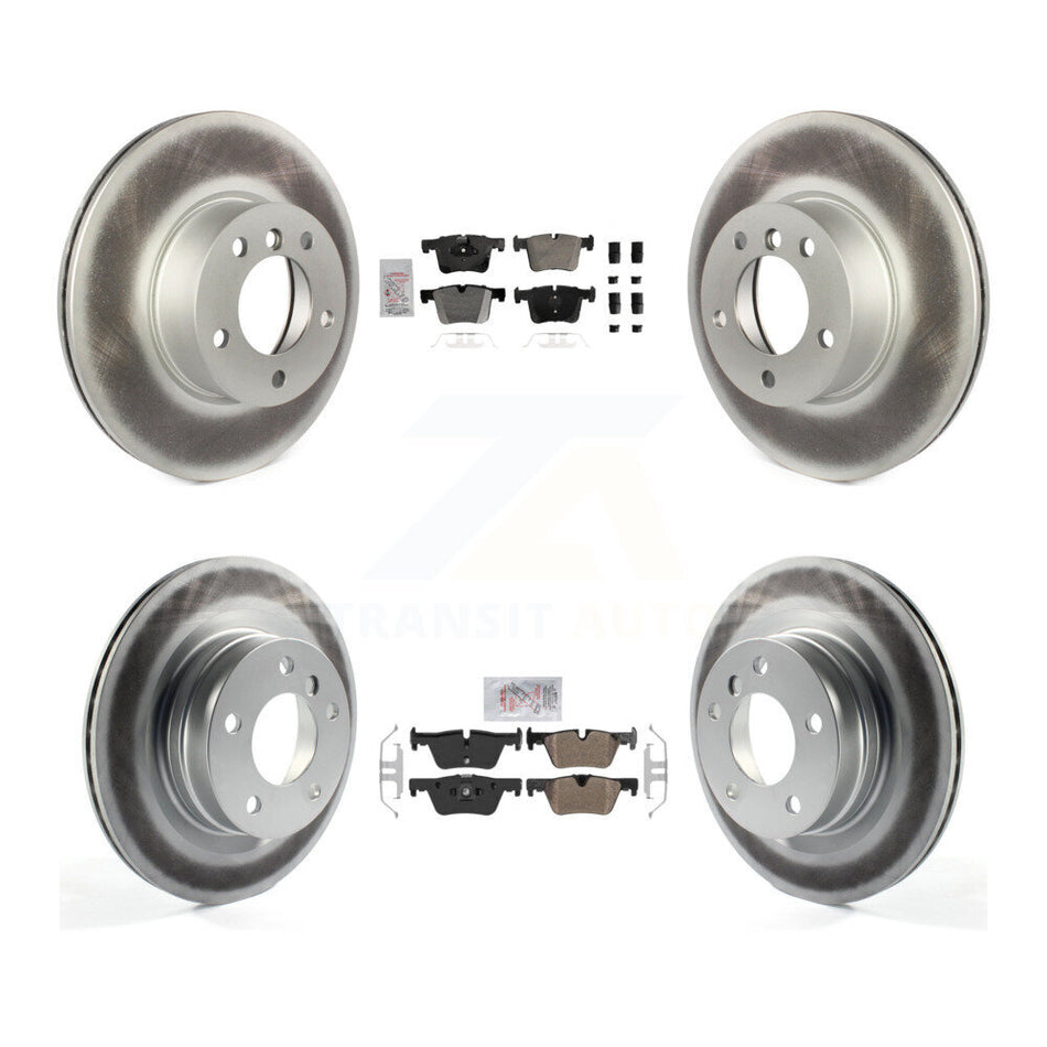 Front Rear Semi-Metallic Pads And Coated Disc Brake Rotors Kit For BMW 320i 328d KGA-105818