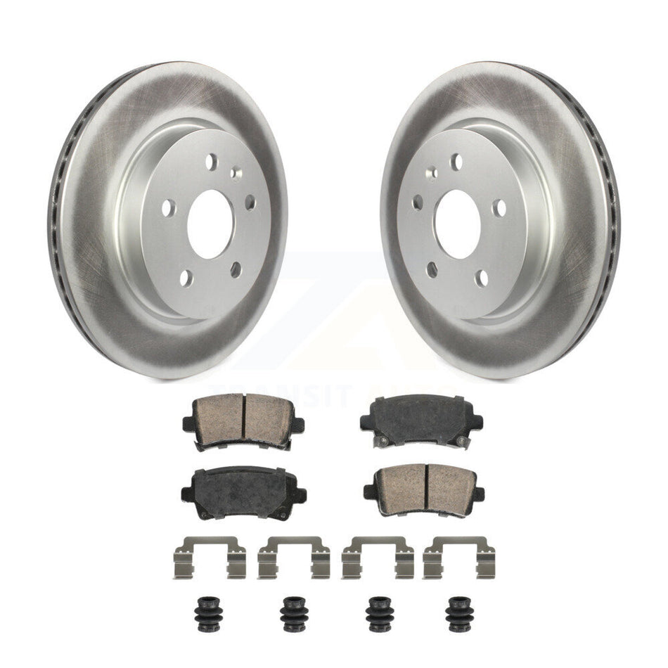 Rear Coated Brake Rotors Ceramic Pad Kit For Chevrolet Buick Malibu Impala LaCrosse Regal KGA-105862