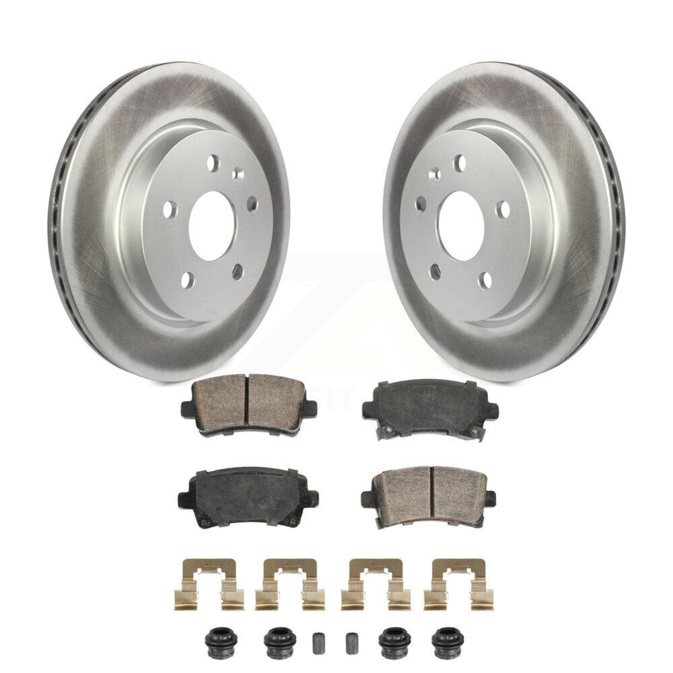 Rear Coat Brake Rotors Ceramic Pad Kit For Buick Chevrolet Malibu LaCrosse Regal Saab 9-5 KGA-105864