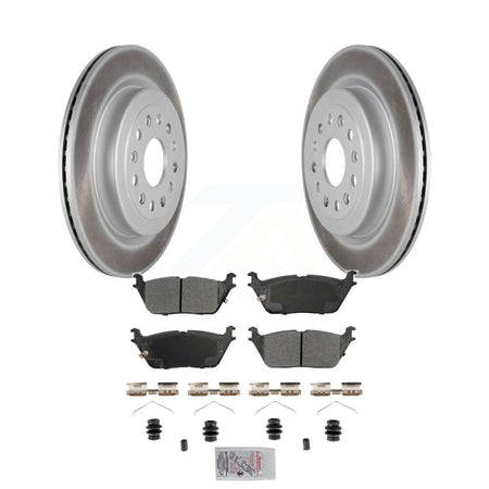Rear Coated Disc Brake Rotors And Semi-Metallic Pads Kit For Ram 1500 KGA-105867