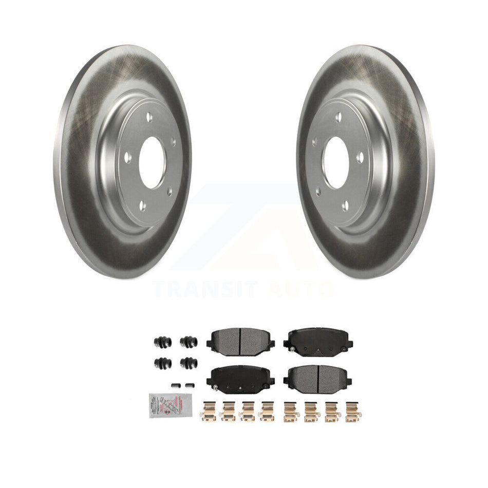 Rear Coat Brake Rotor Semi-Metallic Pad Kit For Dodge Grand Caravan Journey Chrysler Town KGA-105868