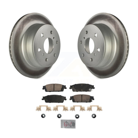 Rear Coat Brake Rotor Ceramic Pad Kit For Chevrolet GMC Silverado 1500 Sierra Tahoe Yukon KGA-105871