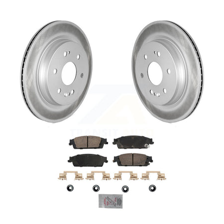 Rear Coat Brake Rotors Ceramic Pad Kit For Chevrolet Silverado 1500 LD GMC Sierra Limited KGA-105873