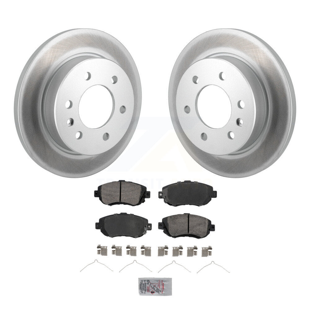Rear Coated Brake Rotor & Semi-Metallic Pad Kit For Mercedes-Benz Sprinter 2500 3500 4500 KGA-105882