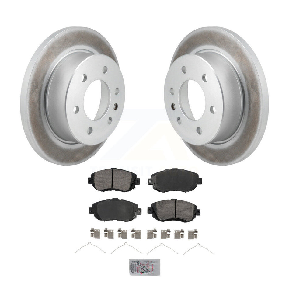 Rear Coated Brake Rotor & Semi-Metallic Pad Kit For Mercedes-Benz Sprinter 2500 3500 1500 KGA-105883