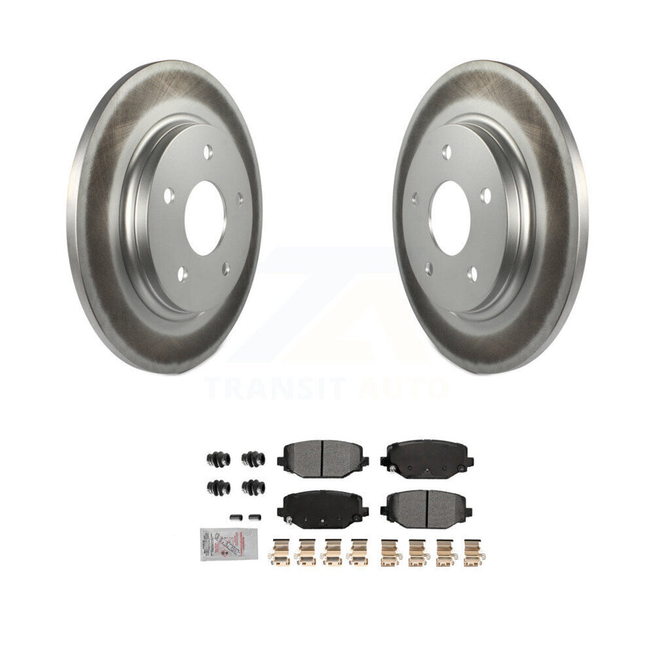 Rear Coated Disc Brake Rotors And Semi-Metallic Pads Kit For Dodge Grand Caravan KGA-105889