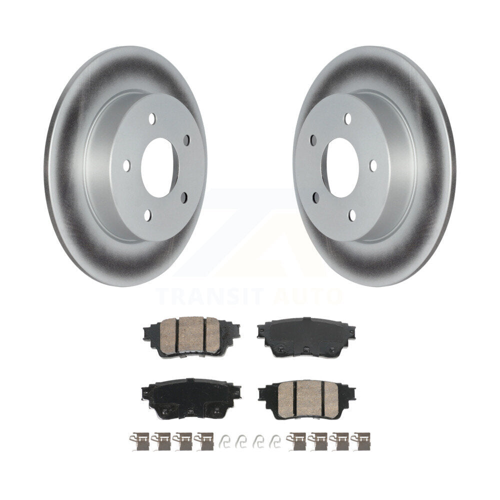 Rear Coated Disc Brake Rotors And Ceramic Pads Kit For Nissan Kicks Altima KGA-105897