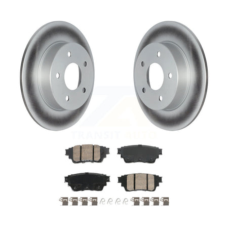 Rear Coated Disc Brake Rotors And Ceramic Pads Kit For Nissan Kicks Altima KGA-105897