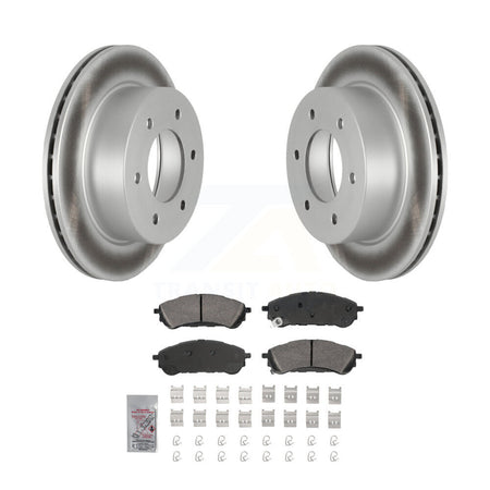Rear Coated Disc Brake Rotors And Ceramic Pads Kit For 2019-2023 Ford Ranger KGA-105905