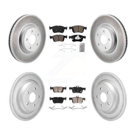 Front Rear Ceramic Pad Coat Brake Rotors Kit For Ford Escape Bronco Sport Lincoln Corsair KGA-105952