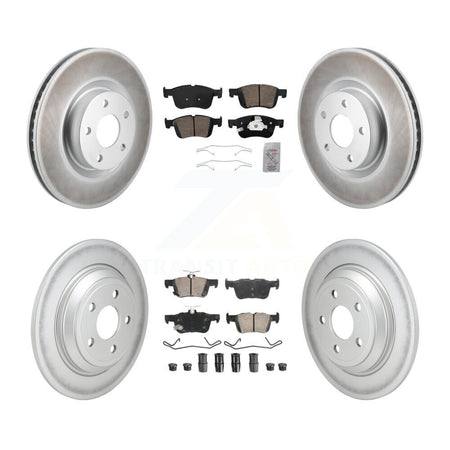 Front Rear Ceramic Pad Coat Brake Rotors Kit For Ford Escape Bronco Sport Lincoln Corsair KGA-105953