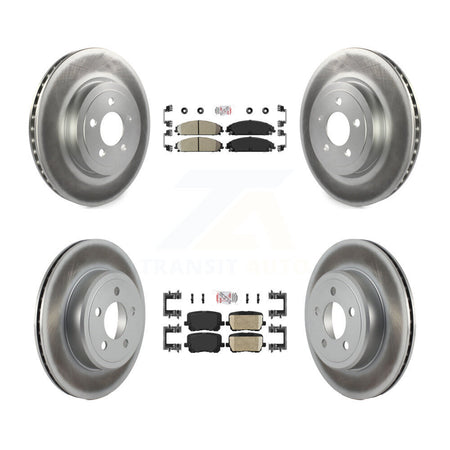 Front Rear Ceramic Pad Coat Brake Rotor Kit For 17-18 Dodge Charger Pursuit with RWD 5.7L KGA-105982