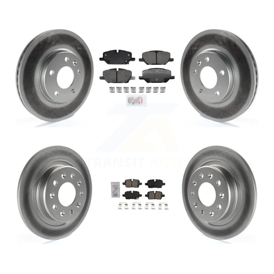 Front Rear Ceramic Pad Coat Brake Rotor Kit For 2022-2023 GMC Terrain w 321mm KGA-105985