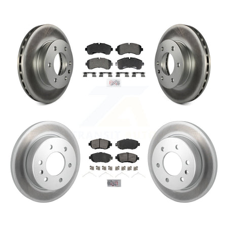 Front Rear Semi-Metallic Pad Coated Brake Rotors Kit For Mercedes-Benz Sprinter 2500 3500 KGA-105997