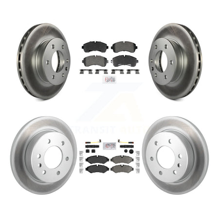 Front Rear Semi-Metallic Pad Coated Brake Rotors Kit For Mercedes-Benz Sprinter 2500 3500 KGA-105999