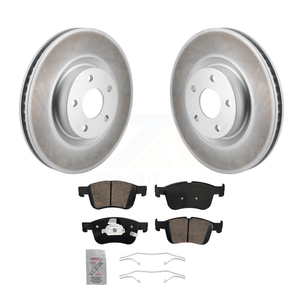 Front Coat Disc Brake Rotors Ceramic Pad Kit For Ford Escape Bronco Sport Lincoln Corsair KGA-106014