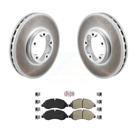 Front Coat Brake Rotor Semi-Metallic Pad Kit For Ford Transit-250 Transit-150 Transit-350 KGA-106018