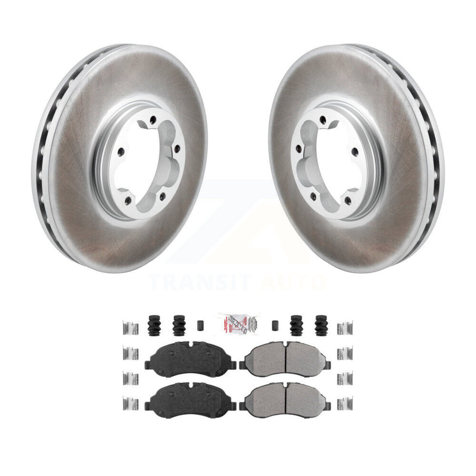 Front Coat Brake Rotor Semi-Metallic Pad Kit For Ford Transit-250 Transit-150 Transit-350 KGA-106020