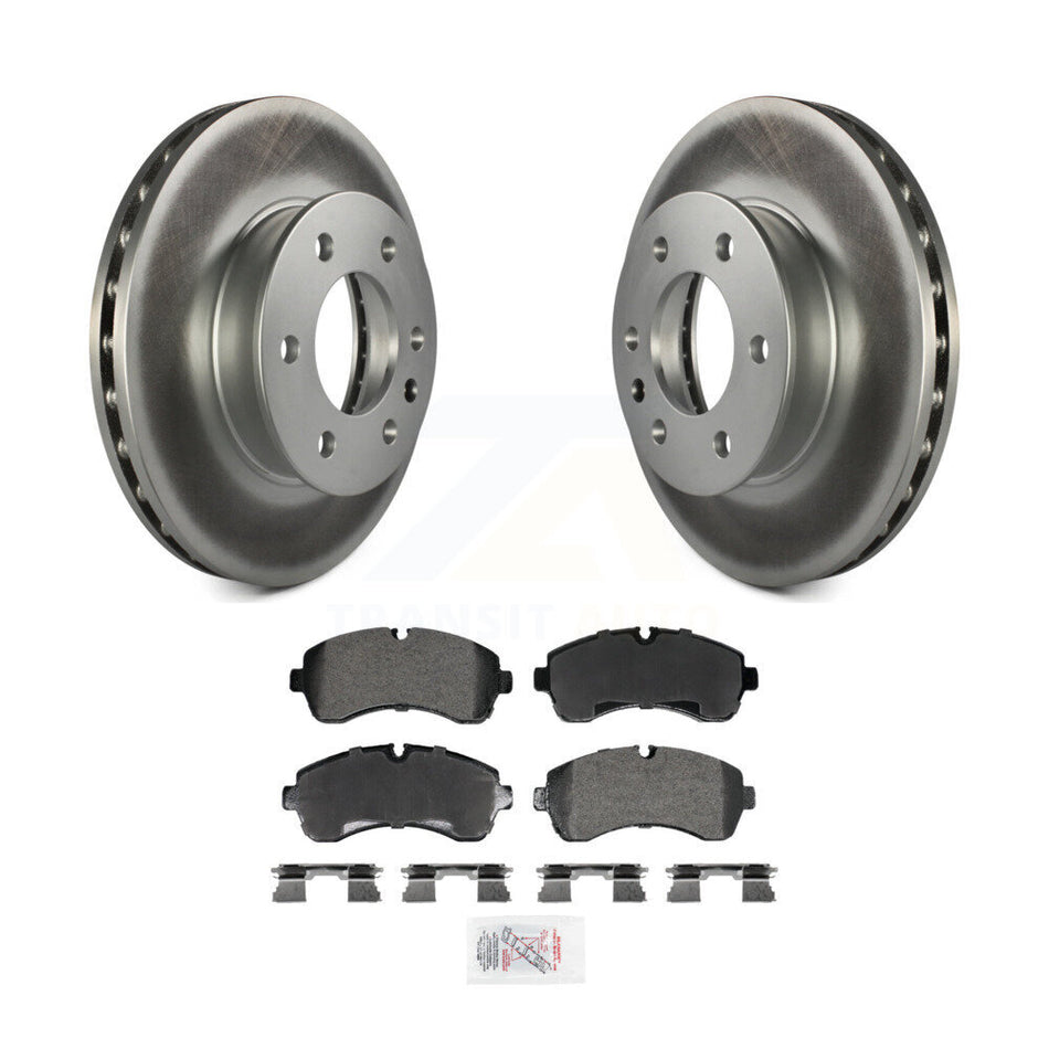 Front Coated Brake Rotor Semi-Metallic Pad Kit For Mercedes-Benz Sprinter 2500 3500 Dodge KGA-106021